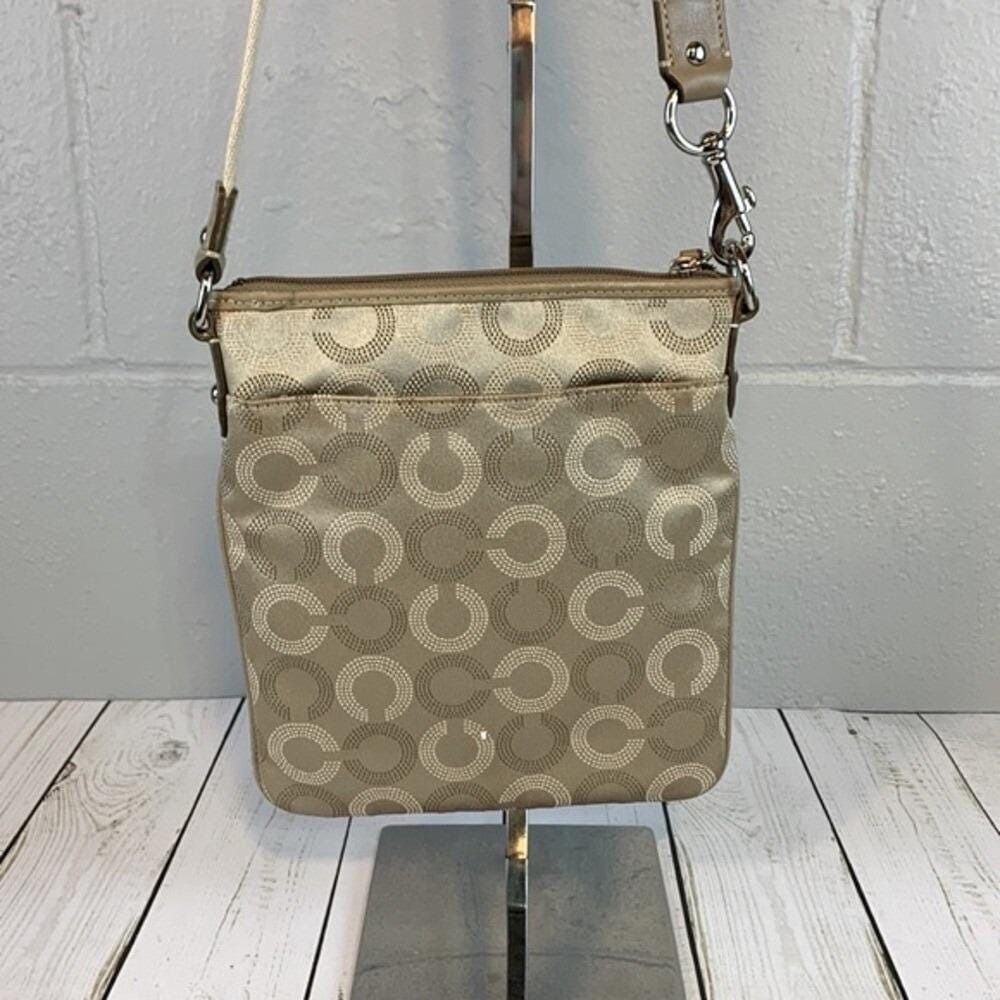Coach Madison Optical Art Swingpack Crossbody - Beige - Picture 10 of 10
